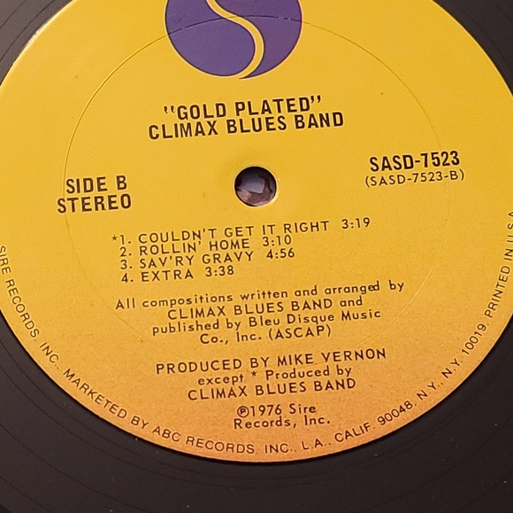 Climax Blues Band Gold Plated vintage record album black yellow LP VGUC - Picture 10 of 13
